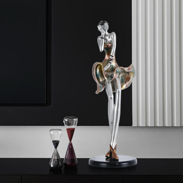 Woman Stainless Steel Sculpture - Image 3