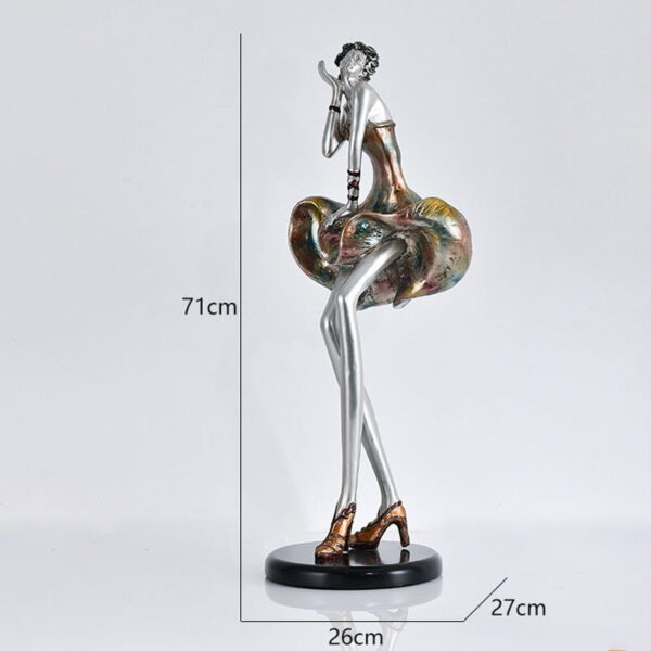 Woman Stainless Steel Sculpture - Image 5