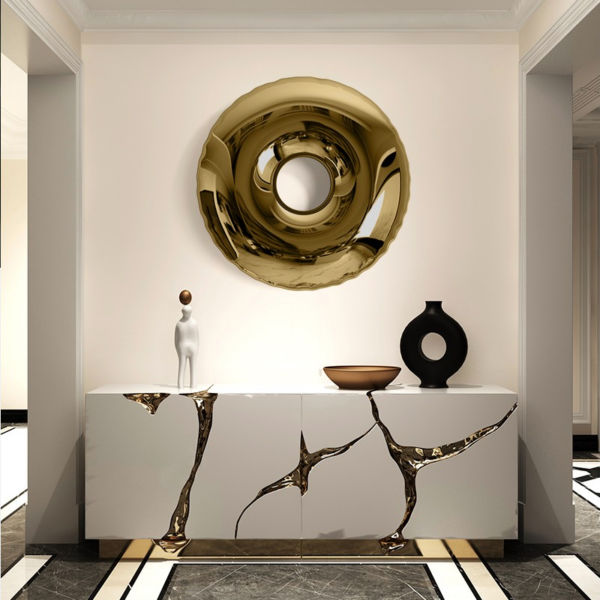 Donut Wall Stainless Steel Sculpture - Image 2