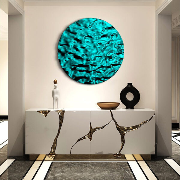 Round Pleated Wall Sculpture
