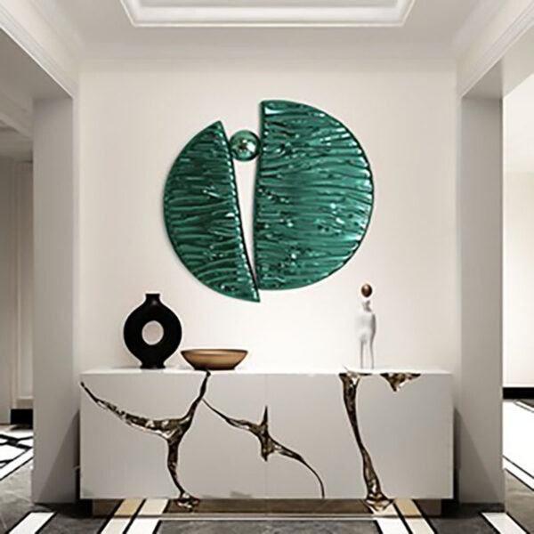 Round Wall Stainless Steel Sculpture - Image 4