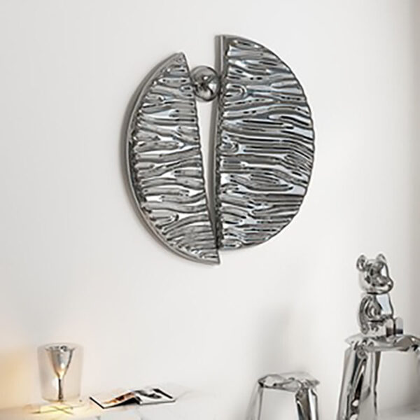 Round Wall Stainless Steel Sculpture - Image 5