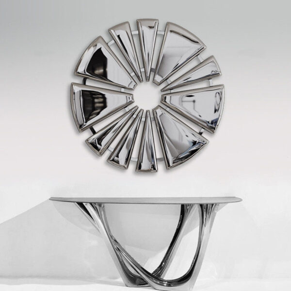 Hollow Round Wall Sculpture - Image 2