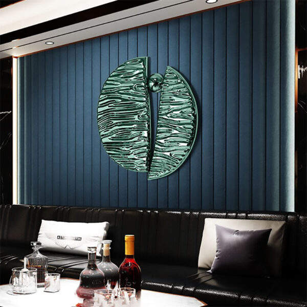 Round Wall Stainless Steel Sculpture - Image 3