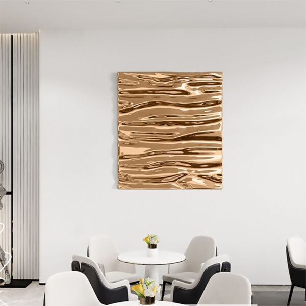 Corrugated Metal Wall Sculpture