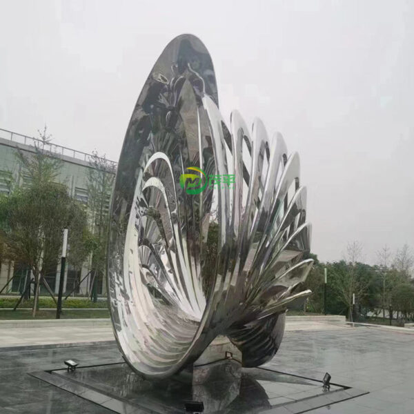 Abstract Wing Metal Sculpture - Image 3