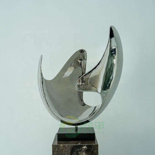 Abstract Curved Surface Desktop Sculpture - Image 2