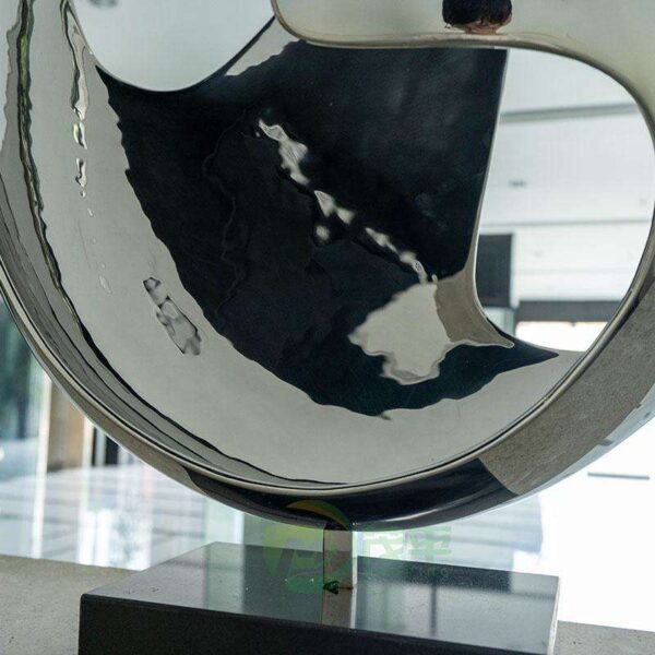 Abstract Curved Surface Desktop Sculpture - Image 5