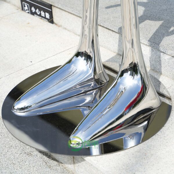 Cartoon Bird Stainless Steel Sculpture - Image 6
