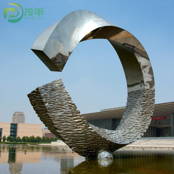 Circular Large Stainless Steel Sculpture