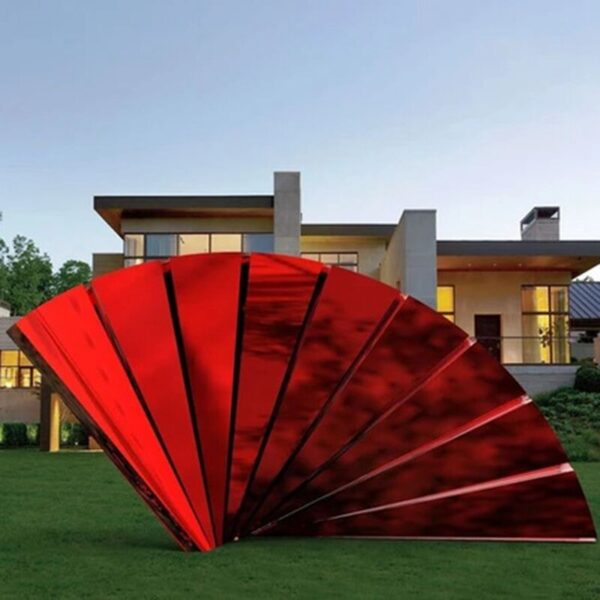Fan Design Stainless Steel Sculpture