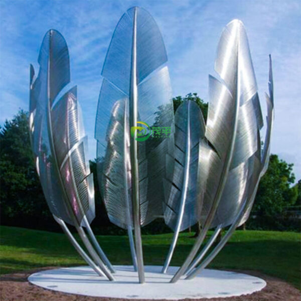 Feather Stainless Steel Sculpture - Image 5