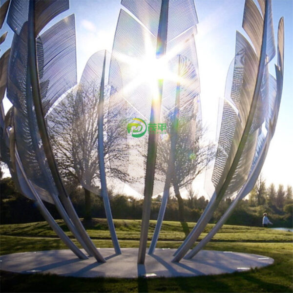 Feather Stainless Steel Sculpture - Image 4