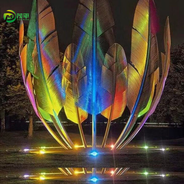 Feather Stainless Steel Sculpture - Image 2