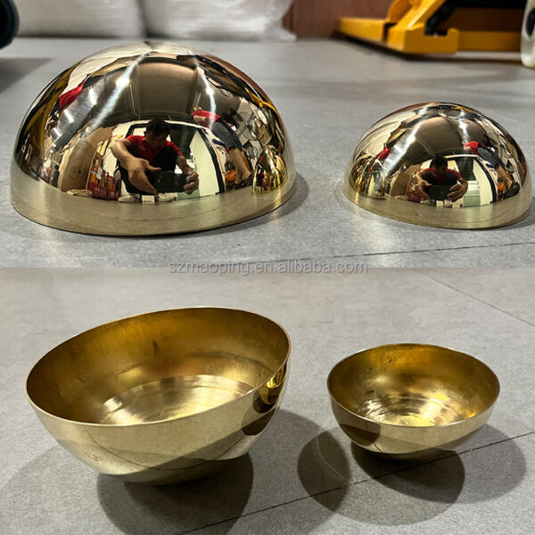 Gold Stainless Steel Hemispheres - Image 2