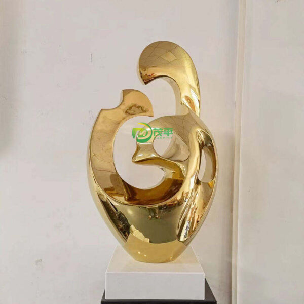 Tabletop Gold Sculpture
