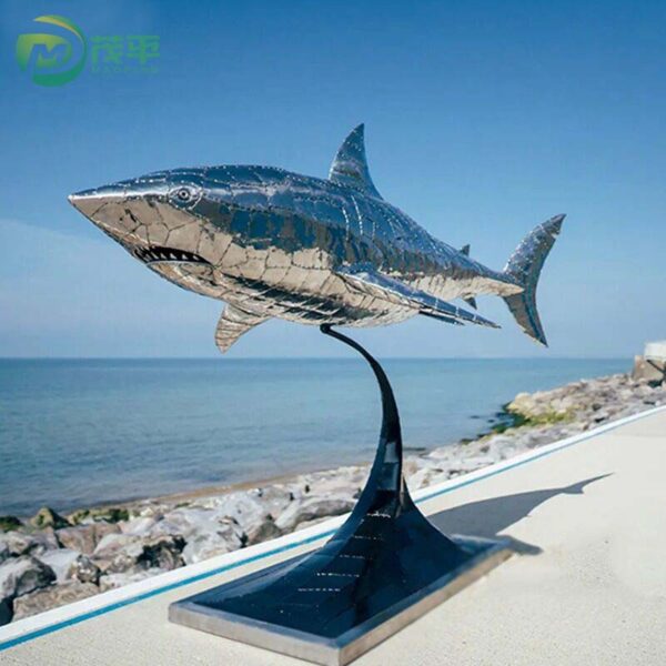 Shark Stainless Steel Sculpture