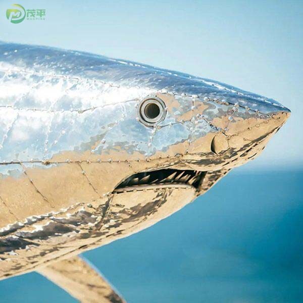 Shark Stainless Steel Sculpture - Image 4