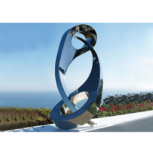 Modern Art Outdoor Stainless Steel Sculpture - Image 2