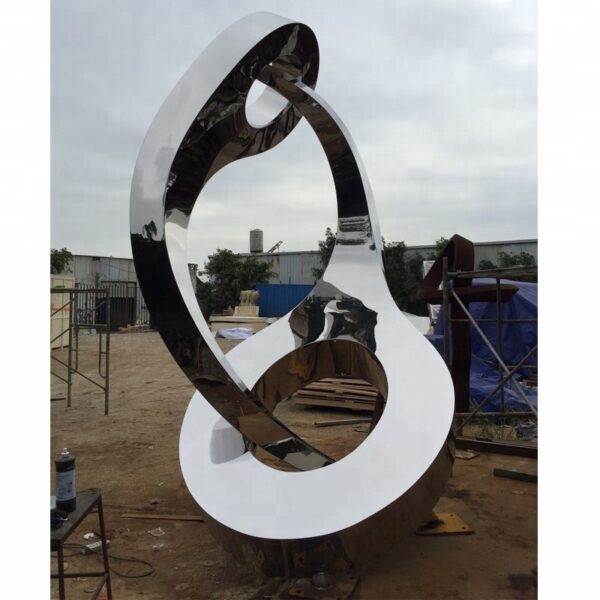 Modern Art Outdoor Stainless Steel Sculpture - Image 3
