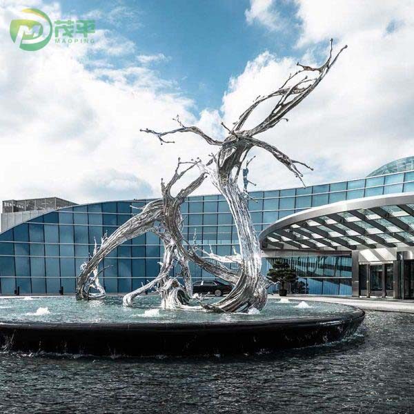 Stainless Steel Water Splash Sculpture