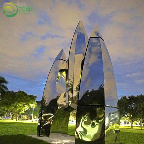 Polished Modern Rocket Stainless Steel Sculpture - Image 4