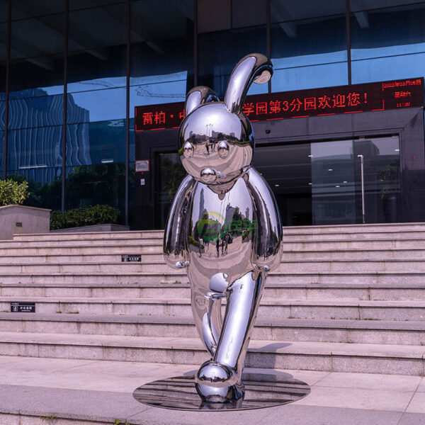 Walking Rabbit Sculpture