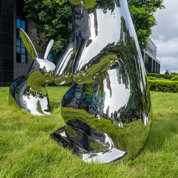 Rabbit Stainless Steel Sculpture - Image 6