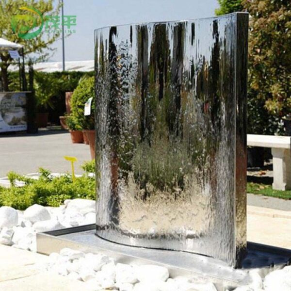Stainless Steel Fountain Metal Water Feature Sculpture
