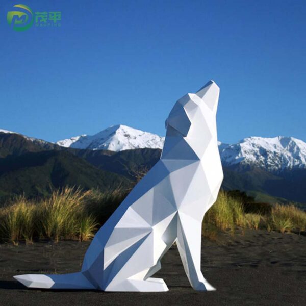 Geometric Animal Stainless Steel Sculpture