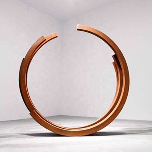 Boho Chakra Weathering Corten Steel Sculpture - Image 5