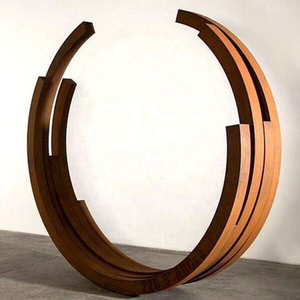 Boho Chakra Weathering Corten Steel Sculpture - Image 6