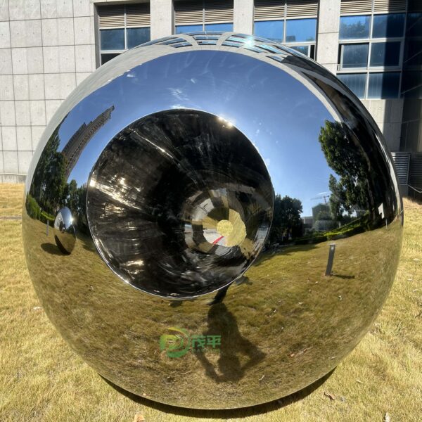 Creative Pupil Shape Mirror Stainless Steel Ball - Image 2