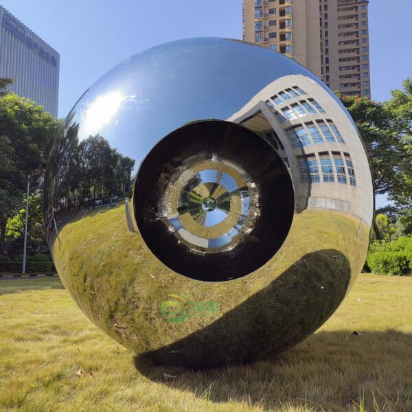 Creative Pupil Shape Mirror Stainless Steel Ball