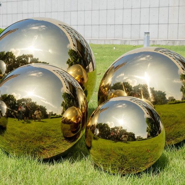 Electroplated Hollow Gold Stainless Steel Ball