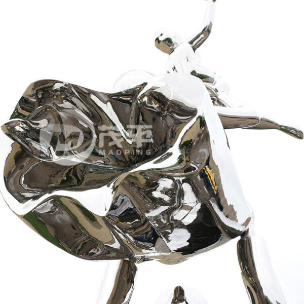 Family Metal Stainless Steel Sculpture - Image 4