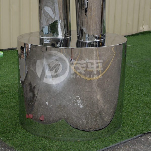 Family Metal Stainless Steel Sculpture - Image 6