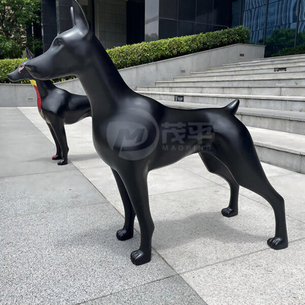 Fiberglass Abstract Art Dog Sculpture - Image 5