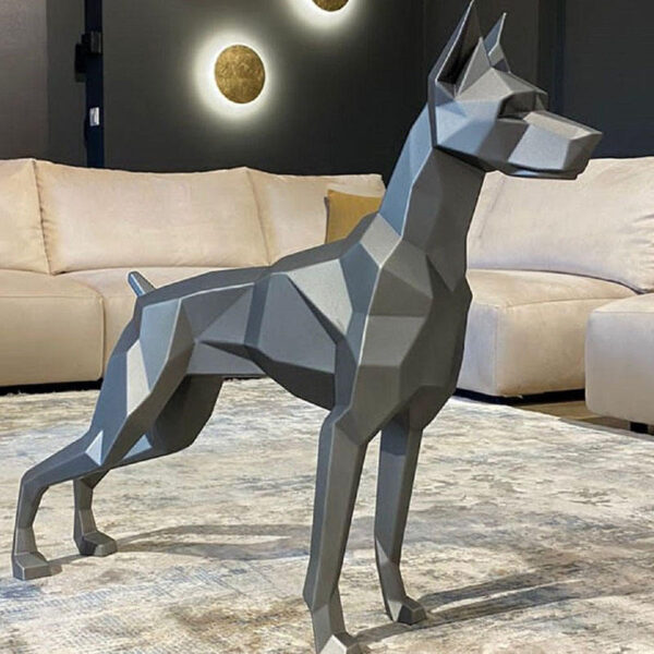 Geometric Animal Stainless Steel Sculpture