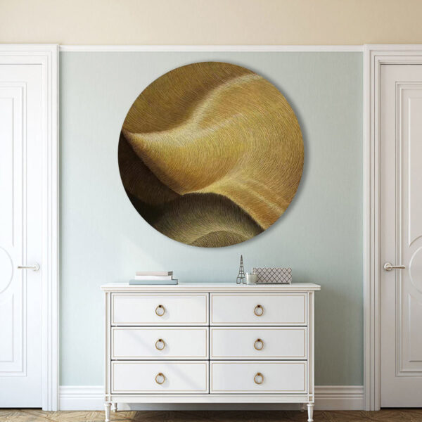 Custom Gold Decorative Wall Sculpture - Image 2