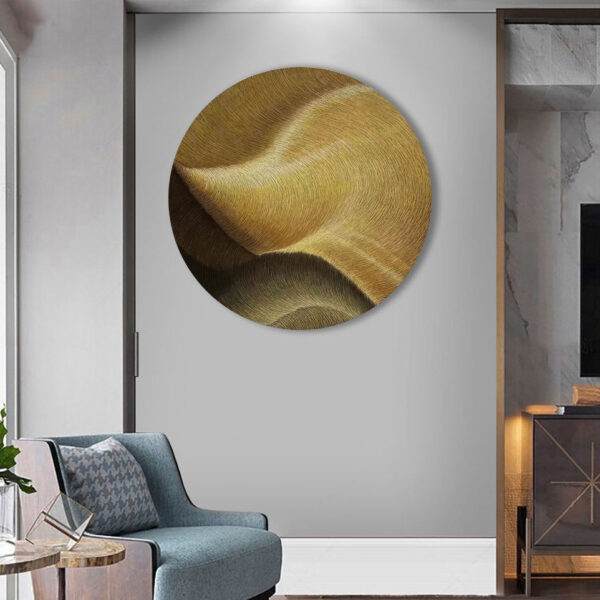Custom Gold Decorative Wall Sculpture - Image 3