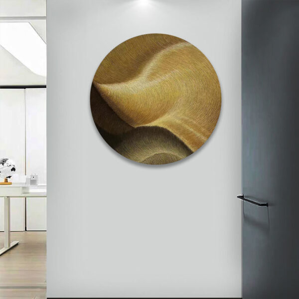 Custom Gold Decorative Wall Sculpture - Image 4