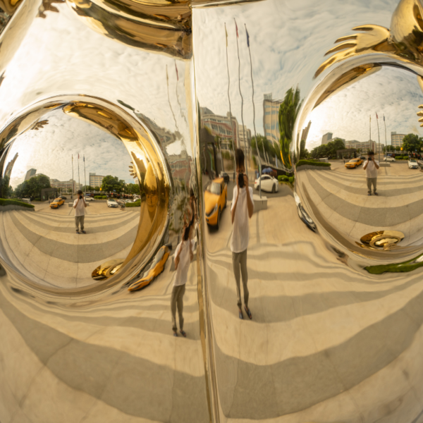 Golden Person People Stainless Steel Sculpture - Image 3