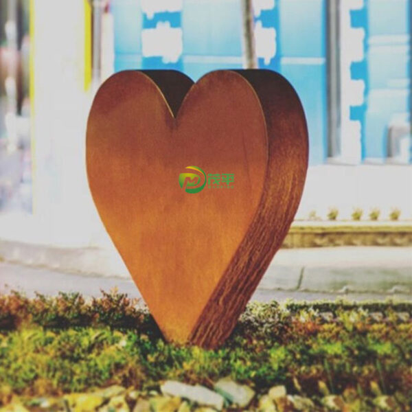 Love Corten Steel Sculpture