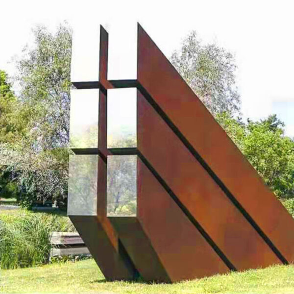 Metal Art Abstract Weathering Corten Steel Sculpture
