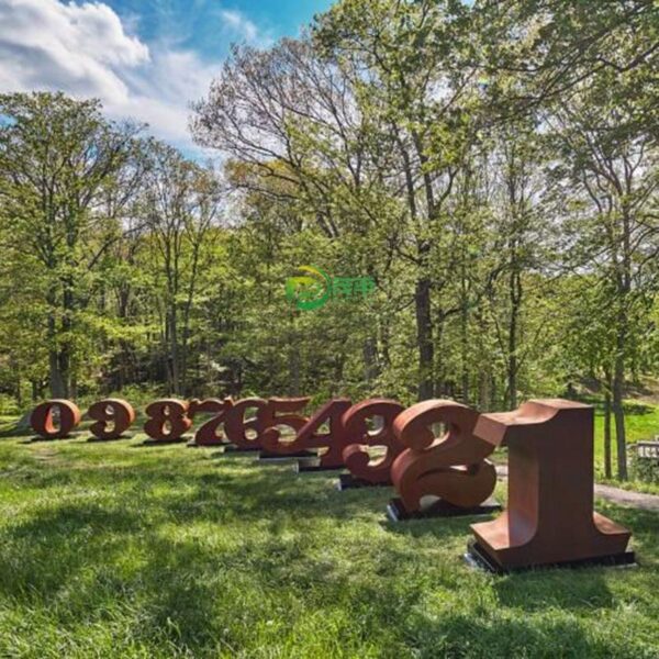Metal Figure Weathering Corten Steel Sculpture - Image 5