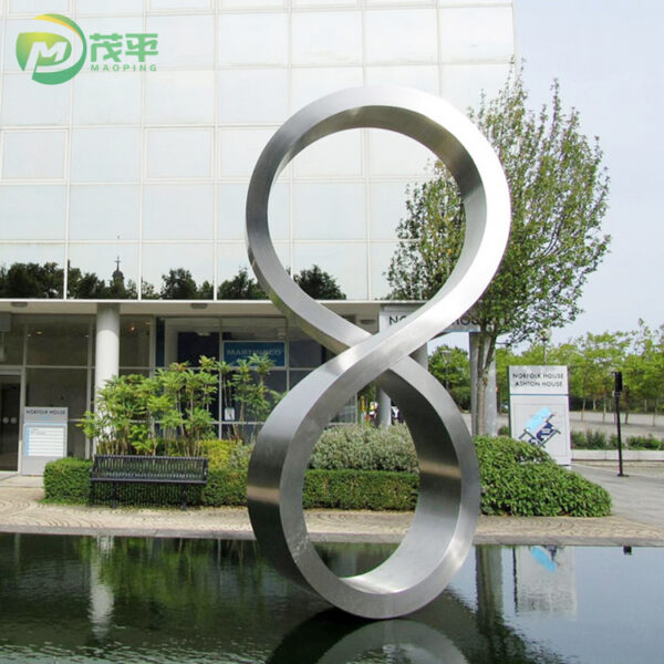 Outdoor Modern Abstract Stainless Steel Sculpture