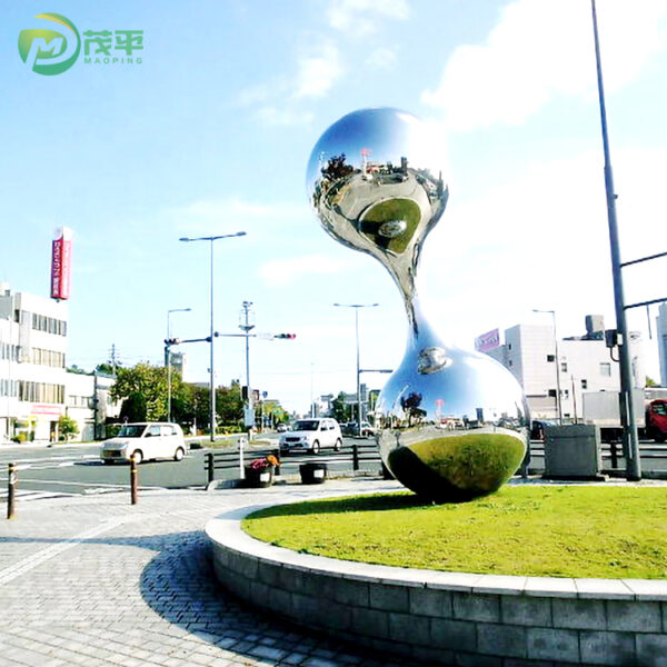 Outdoor Sphere Stainless Steel Sculpture