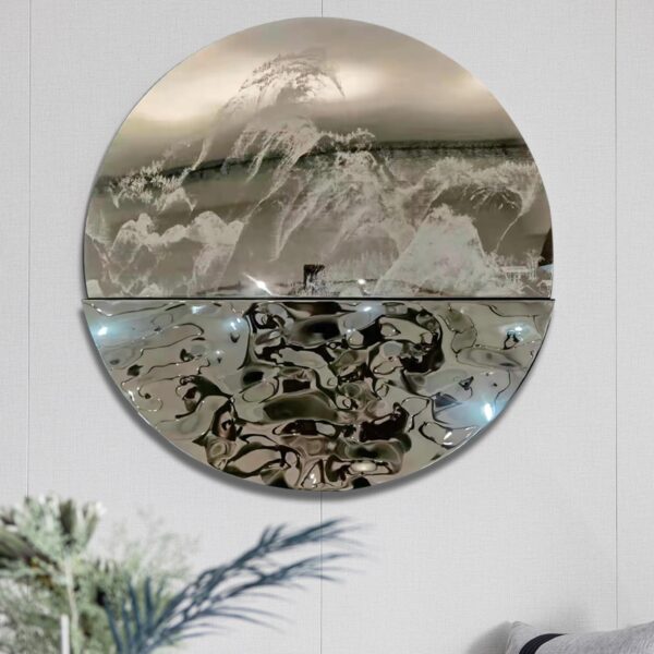 Polished Mirror Patterned Wall Sculptures - Image 3