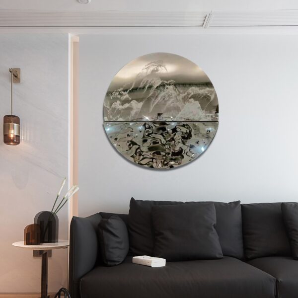 Polished Mirror Patterned Wall Sculptures